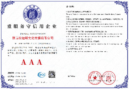 企业信用等级证书007