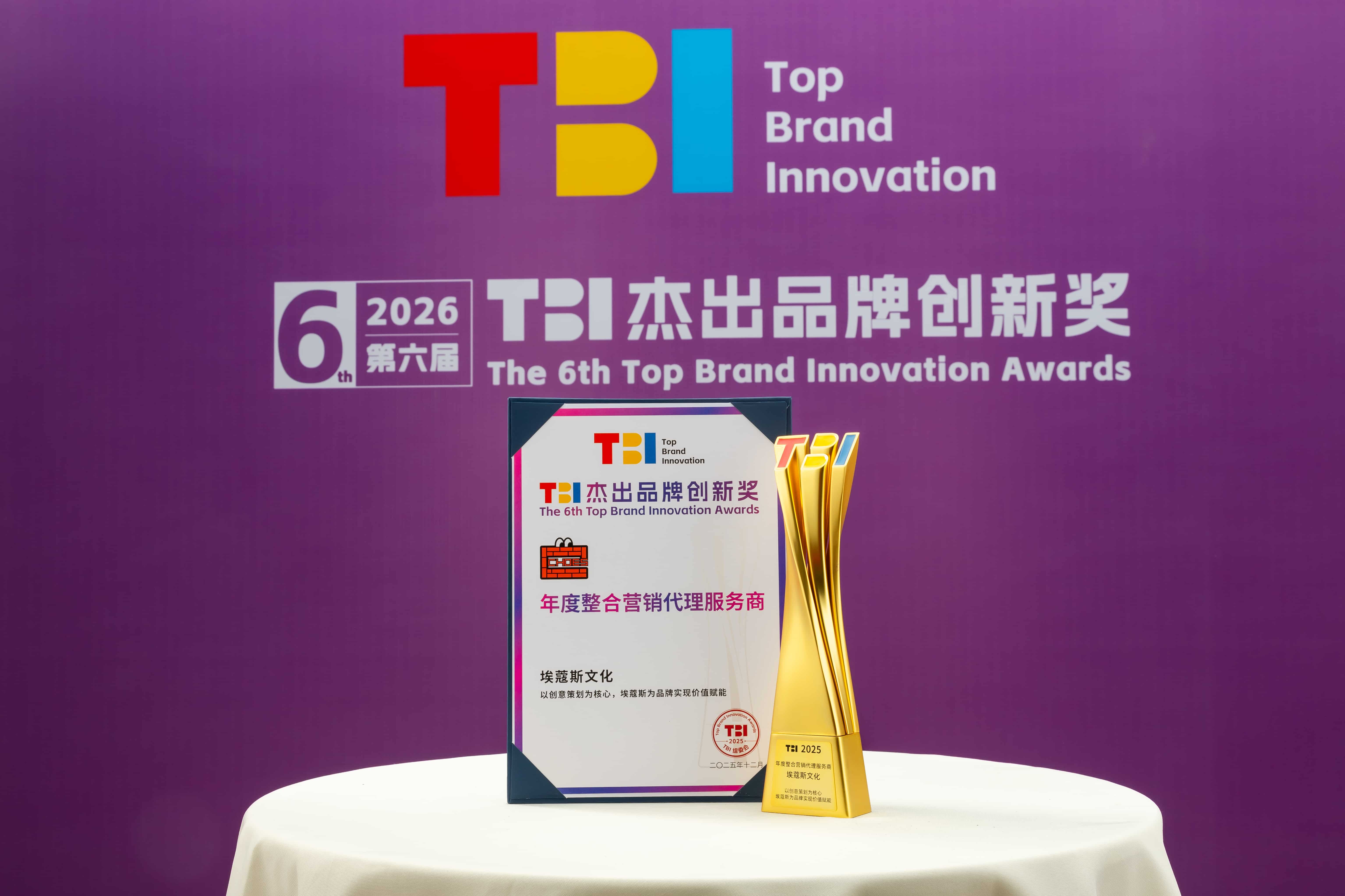 TBI年度整合营销代理服务商称号